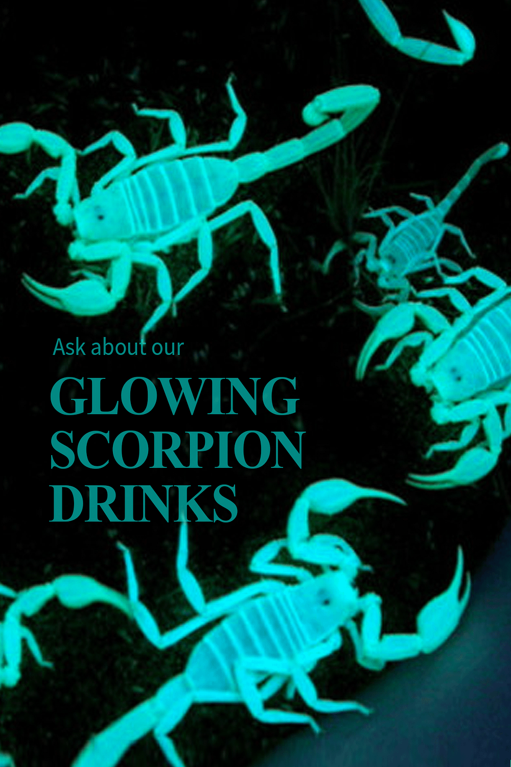 Scorpions Glow Table Card
