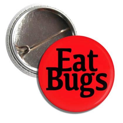 Red Eat Bugs Button