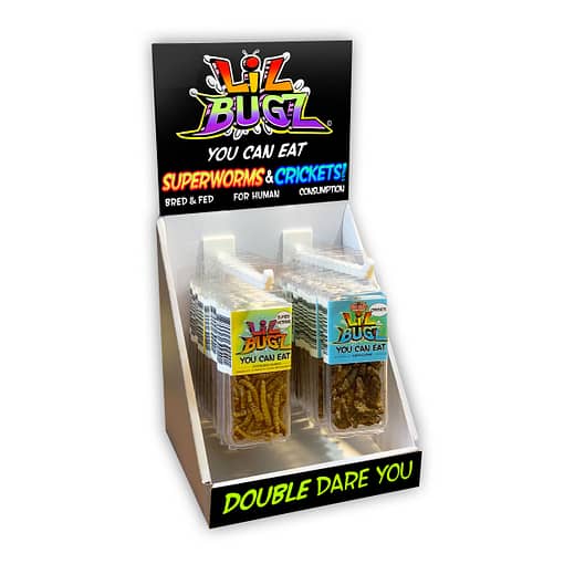 Lil Bugz Edible Crickets and Superworm Display